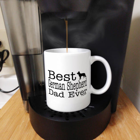 ThisWear Dog Lover Mug Best German Shepherd Dad Ever Dog Puppy Supplies Gift Coffee Mug Tea Cup White...