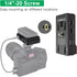 NP-F Battery Adapter Plate with LED Low Battery Indicator, 1/4'' Screw Mount for NP-F 550V, NP-F 750V, NP-F 970V - Lightweight Design for DSLR Cam...