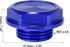 X AUTOHAUX Blue Aluminum Alloy Gas Engine Oil Filler Cap Plug Cover for Toyota TRD Highlander RAV4 Yaris Camry Corolla Tacoma Land Cruiser...