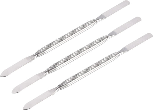 MECCANIXITY 3pcs Metal Spudger Mini Crowbar Flat Head Stainless Steel Pry Bar Opening Tools for Mobile Phone Disassembly Repair 4.5x0.25...