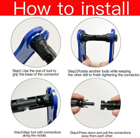 10 Pair Solar Connectors with 2 Spanners ,1000V 30A Male/Female IP67 Waterproof Solar Panel Plug...