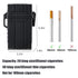 Waterproof Cigarette Case with Lighter, Full Pack 20 Regular Holder Electric Lighter USB Rechargeable, Windproof Flameless for Outdoor Adventures ...