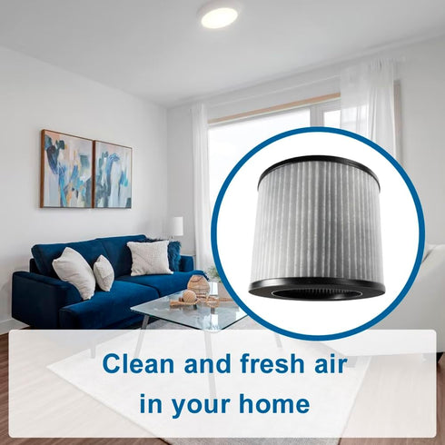 HQRP 2801 Replacement Filter Compatible with Bissell MyAir Personal Air Purifier 2780A 2780B 2780P 27809 3329, 3-in-1 HEPA Activated Carbon Filter...