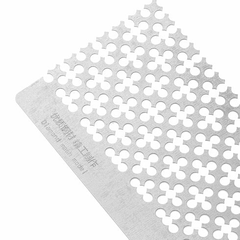 Zerodis Rhinestone Painting Ruler, Stainless Steel Mesh Ruler Blank Grids Point Drill Pen Ruler for 5D DIY Paintings Supplies(#3)...