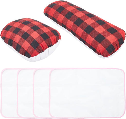 WEBEEDY Tailors Ham Sleeve Roll Set Ironing Mat Kit Ironing Accessories includes Pressing Ham Seam Roller Tool Protective Pad Mat for Sewing Press...