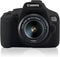 Soft Silicone Camera Case Cover for Canon Rebel T6/1300D, T7/1500D DSLR - Black with Button Marking...