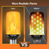 Upgraded LED Flame Light Bulbs, 4-Mode Flickering Light Bulbs with Upside Down Effect, E26 27 Fire Light Bulb for Porch Party Patio Home Halloween...