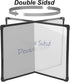 Double-Sided Dry Erase Board 16" x 12", Small White Board for Wall, Black Frame Hanging Whiteboard for Home School Office...