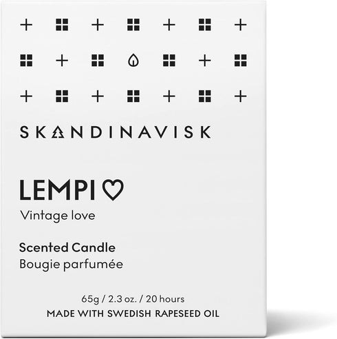 Skandinavisk LEMPI 'Love' Mini Scented Candle. Fragrance Notes: Peony and Rose, Strawberries and Mosses. 2.3 oz....