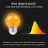 G40 Small dim Amber LED Edison 2000K 2 watt-15 watt Equivalent, E26 Base Low watt Soft Warm Light Bulbs for Healthy Sleep and Baby Nursery Light 4...
