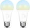 Feit Electric A19 LED Light Bulb, 60W Equivalent, Non-Dimmable, 5CCT, E26 Medium Base, 90 CRI, 800 Lumens, Standard Light Bulb with Switch on Bulb...