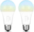 Feit Electric A19 LED Light Bulb, 60W Equivalent, Non-Dimmable, 5CCT, E26 Medium Base, 90 CRI, 800 Lumens, Standard Light Bulb with Switch on Bulb...