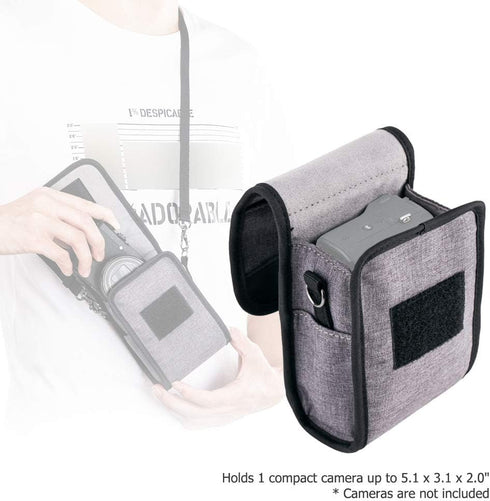 Kiorafoto Compact Camera Pouch Case for Sony ZV-1II ZV-1F ZV1 RX100VII RX100VI RX100VA RX100V RX100IV III II Canon G7XIII II G9XII Olympus TG-7 TG...