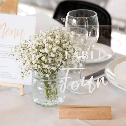 20 Pieces Clear Acrylic Blank Sign 4x6 Inch Acrylic Plexiglass Sheet Sign for DIY Wedding Table Numbers...