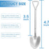 20 Pack Shovel Shape Demitasse Espresso Spoons, 4.7 Inches Stainless Steel Mini Coffee Spoons, Small Spoons for Dessert,Tea, Appetizer, Party Supp...