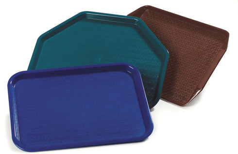 Carlisle FoodService Products Cafe Food Tray, Plastic Cafeteria Tray for Schools, Dining Halls, and Restaurants, Polypropylene, 10 x 14 Inches, Ch...