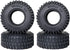 4 pcs 1.0 Tires Rubber Crawler Tires with Foam 55 * 23mm for 1/24 RC Crawler Car Axial SCX24 90081 AXI00001 AXI00002 Upgrade Tyres?Black...