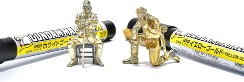 GSI Creos Gundam Marker EX White Gold XGM07 and Yellow Gold XGM08 with Original Stylus Ballpoint Touch Pen...
