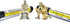 GSI Creos Gundam Marker EX White Gold XGM07 and Yellow Gold XGM08 with Original Stylus Ballpoint Touch Pen...