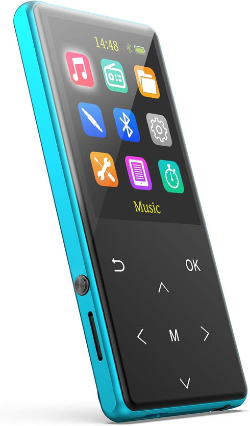 MP3 Player, 64GB MP3 Players Safuciiv MP3 with Bluetooth 5.3, 2.4 in Screen, Lossless Music Player, Support FM Recording, for Gym, Camping, Sports...