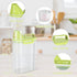 TBMax Rice Storage container 4 Lbs, Small Rice Dispenser with Measuring Cup, Lime Green Cereal Containers Flour Bin, Kitchen Food Storage Containe...