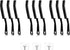 Crevice Cleaning Brush,Hard Bristle Crevice Cleaning Brush,Crevice Cleaning Tool is Effective to Clean The Small Gap of Kitchen, tolilet and Windo...
