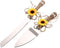TANG SONG Rustic Wedding Cake Knife and Serving Set with Sunflower Burlap Lace Wedding Cake Knife (Set of 2)...
