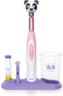 Beurer TB10 Kids Electric Toothbrush Kit - Fun Polly The Panda Cap with 2 Extra-Soft Brush Heads to Help Remove Plaque, 2 Minute Timer, and Rinse ...