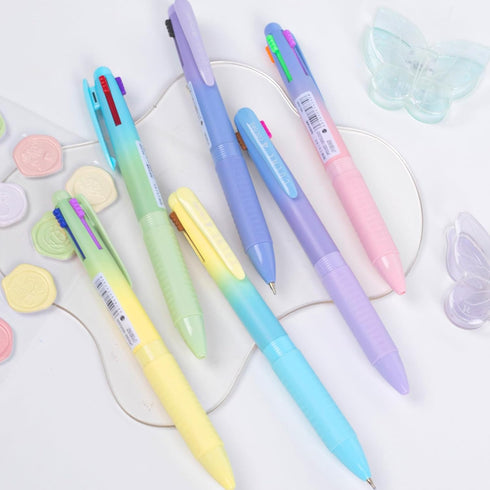 COLNK 4 Colors Ballpoint Pens in 1,Multicolor Ballpoint Pen Assorted Ink Colors,4-in-1 Colored Pens 0.7 Ballpoint for Journaling and Organizing,6 ...
