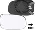 X AUTOHAUX Car Rearview Right Passenger Side Heated Mirror Glass Replacement W/Backing Plate for Volvo C30 2007-2013 S40 2007-2012 C70 2008-2013 S...
