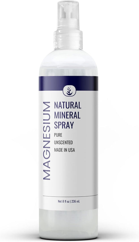 Pure Original Ingredients Magnesium Oil Spray (8 fl oz) Pure & Unscented, Made in USA...