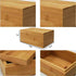 Zhou Bamboo Natural Storage Box with Cover - Unpainted Wooden Gift Box (6.3x4.72x2.76 inch)...