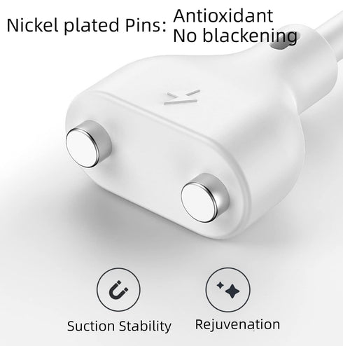 Magnetic USB DC Charger Cable Replacement Charging Cord, 31.4Inch Long- 5mm/0.2in, for Toys/Facial Cleanser/Electric Toothbrush/Flashlight/Juicer ...