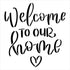 Welcome to Our Home with Heart Stencil by StudioR12 | Craft DIY Farmhouse Home Decor | Paint Family Wood Sign | Reusable Mylar Template | Select S...