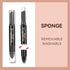 Highlighter Stick, Double Ended Highlighter Makeup Stick with Sponge Brush, Shimmer Waterproof Long Lasting Smooth Silver Glitter Brighten Face Ma...