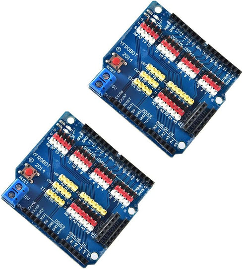 Comimark 2Pcs V5 Sensor Shield Expansion Board Shield for Arduino UNO R3 V5.0 Electric Module...