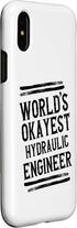 iPhone X/XS World Okayest Hydraulic Engineer Graphic Engineering Funny Case...