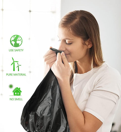 1.2 Gallon 80 counts Strong Trash Bags Garbage Bags, Bathroom Trash Can Bin Liners, Small Plastic Bags for home office kitchen, fit 5-6 Liter, 0.8...