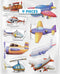 Planes & Helicopters Gel Window Clings for Kids - Window Stickers for Toddlers, Gel Clings Window Decals Kids Jelly Reusable Sticker - Activities ...