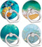 4-Pack Phone Ring Holder 360 Rotation Finger Stand Grip Kickstand for Smartphones and Tablets (Turtle)......