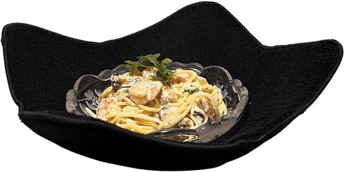 Set of 4 Plate Huggers - Microwave Plate Holder - Reusable Large Bowl Holders - Washable Microwave Plate Hugger - for Hot and Cold Bowls, Dishes a...