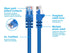 Monoprice 14FT 24AWG Cat6 550MHz UTP Ethernet Bare Copper Network Cable - Blue...