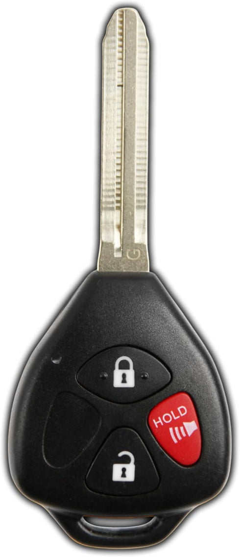 KeylessOption Key Fob Replacement for 2010 2011 2012 2013 2014 2015 2016 2017 2018 Toyota 4Runner Rav4 Sport Yaris Highlander Remote, 3-Button HYQ...