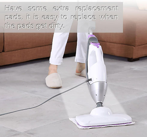 KEEPOW Steam Mop Pads Compatible with Light n Easy S3101 S7326 S3601 7688ANB 7688ANW 7618ANB 7618ANW Steam Cleaner(6 Pack)...