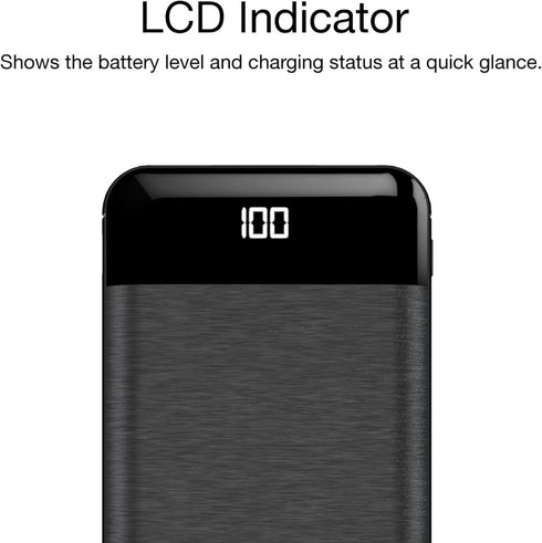Energizer Power Bank - 10000mAh High Capacity Lithium Polymer Portable Charger, Lightweight, Fast Charging, Dual USB Outputs, TSA Approved, Compat...