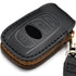 Leather Cover Key Fob Case Compatible with Subaru Keyless Remote Control Forester Impreza Outback WRX BRZ Legacy and XV Crosstrek etc. (A-Black)...