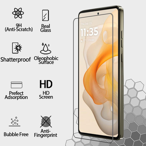 3 Pack Screen Protector for Motorola G Stylus 2024 Tempered Glass Protector, Easy to Install, 9H Hardness, HD Clear for Motorola Moto G Stylus 202...