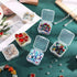 5 Pcs Plastic Jewelry Storage Containers, Mini Clear Square Box Empty Case with Lid for Earplugs, Jewelry, Hardware or Other Small Crafts Boxes an...
