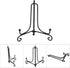 OKJHFD 1 pcs 4" - 12" Display Stand, Tabletop Black Iron Easel for Photo, Plate Holder Display Stand Black Iron Easel Stands for Photo, Decorative...
