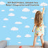 31pcs Big Clouds Vinyl Wall Decals DIY Wall Sticker Removable Wall Art Decor 4-10 inch for Living Room Nursery Kids Room(White)...